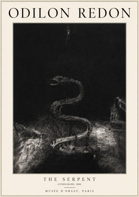 Odilon Redon The Serpent No3 - Affiche