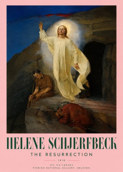 Helene Schjerfbeck The Resurrection No3 - Affiche