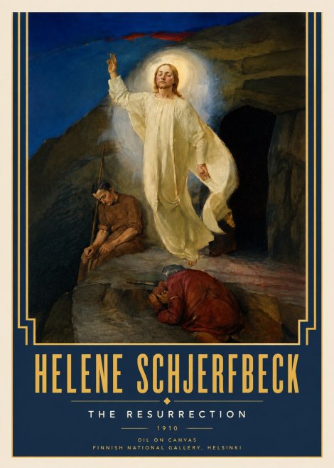 Helene Schjerfbeck The Resurrection No4 - Affiche