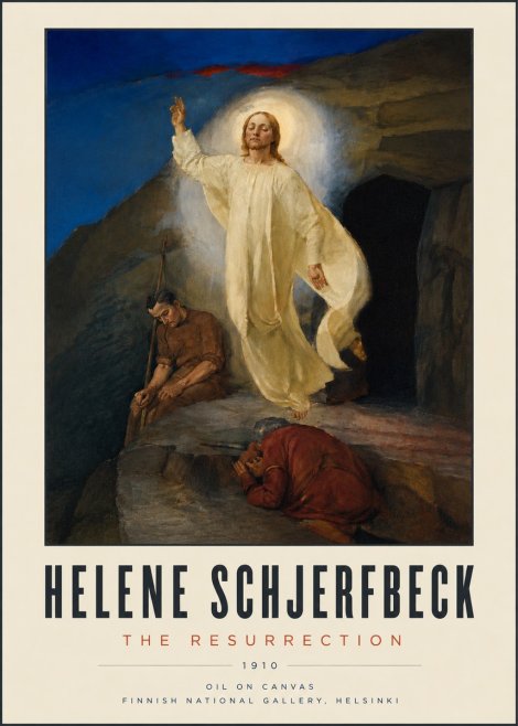 Helene Schjerfbeck The Resurrection No5 - Affiche