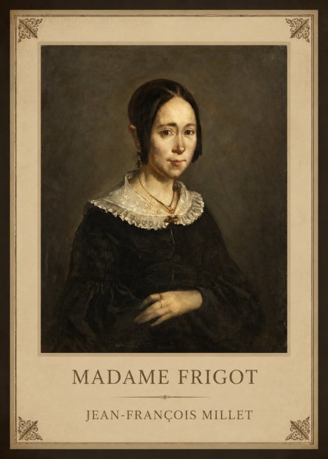 Jean-François Millet Madame Frigot No1 - Affiche