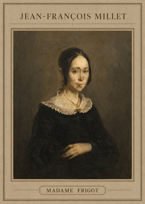 Jean-François Millet Madame Frigot No4 - Affiche