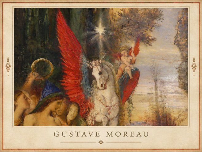 Gustave Moreau Pegasus No1 - Affiche