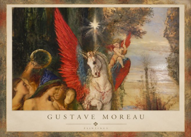 Gustave Moreau Pegasus No2 - Affiche
