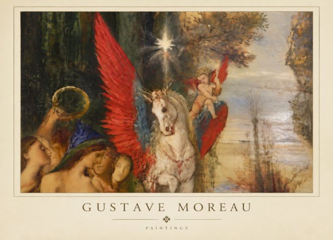 Gustave Moreau Pegasus No3 - Affiche