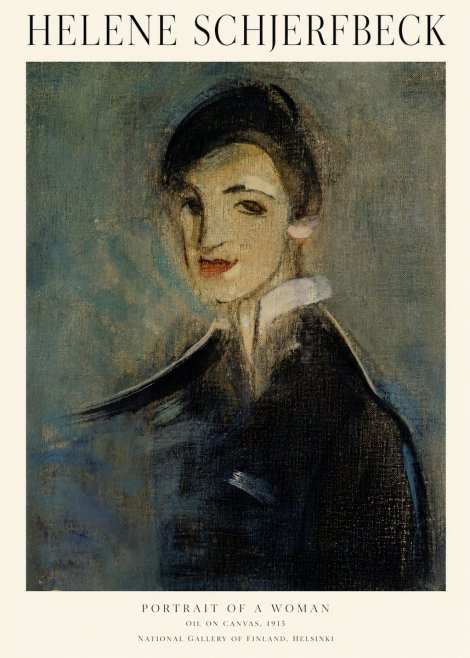 Helene Schjerfbeck Portrait of a Woman II No1 - Affiche