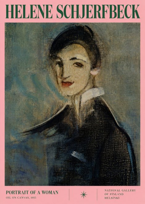 Helene Schjerfbeck Portrait of a Woman II No3 - Affiche