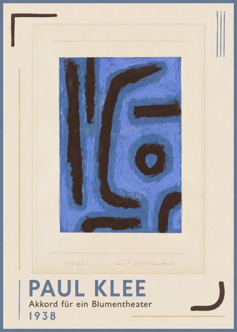 Paul Klee Akkord Für Ein Blumentheater No1 - Affiche