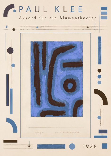 Paul Klee Akkord Für Ein Blumentheater No4 - Affiche