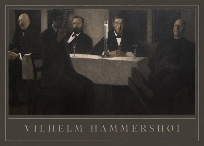 Vilhelm Hammershøi Five Portraits II No1 - Affiche