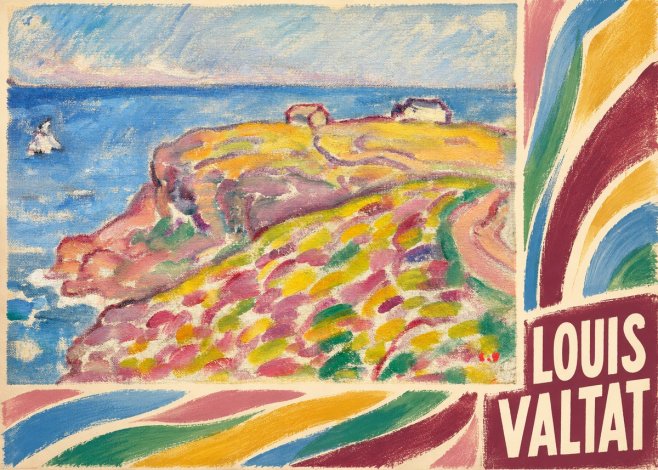 Louis Valtat Coastal Landscape with Bather No6 - Affiche