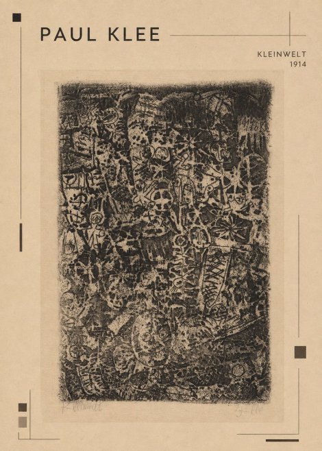 Paul Klee Kleinwelt No1 - Affiche
