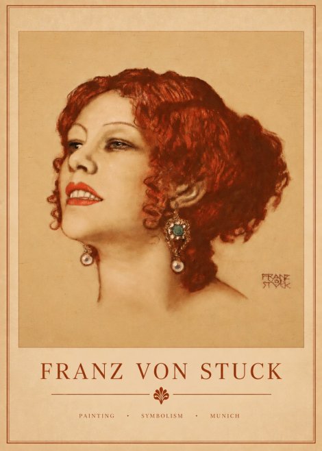 Franz von Stuck Medusa No4 - Affiche