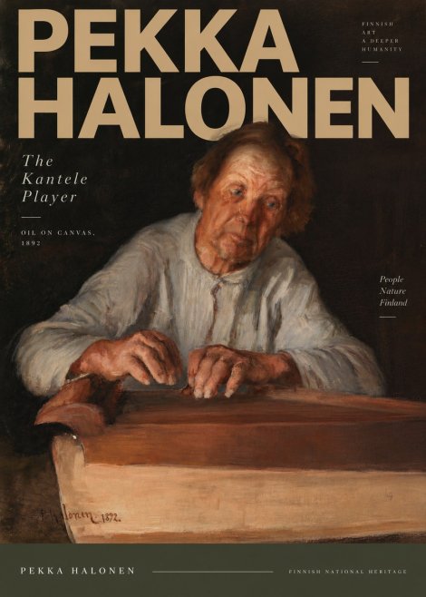 Pekka Halonen The Kantele Player No5 - Affiche