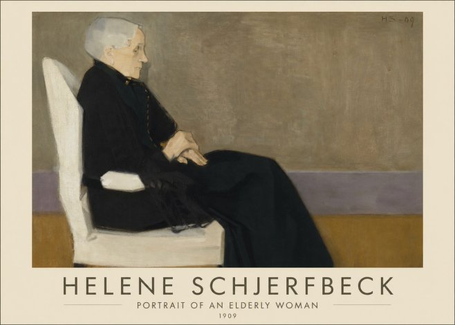 Helene Schjerfbeck Portrait of an Elderly Woman No1 - Affiche