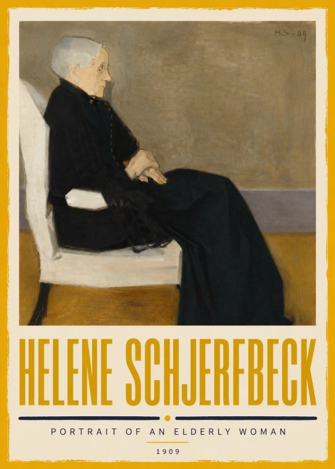 Helene Schjerfbeck Portrait of an Elderly Woman No5 - Affiche