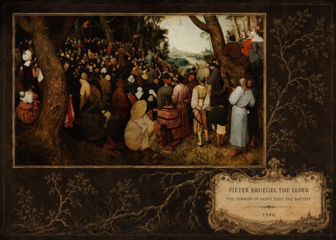 Pieter Bruegel The Sermon of Saint John the Baptist I No4 - Affiche