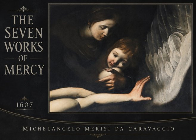 Michelangelo Merisi da Caravaggio The Seven Works of Mercy IV No2 - Affiche