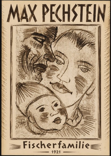 Max Pechstein Fischerfamilie No1 - Affiche