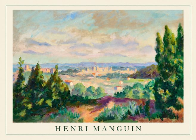 Henri Manguin Mediterranean City View No4 - Affiche