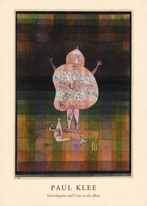 Paul Klee Ventriloquist and Crier in the Moor No4 - Affiche