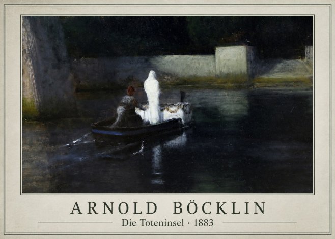 Arnold Böcklin Die Toteninsel III No1 - Affiche