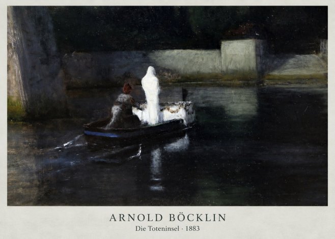 Arnold Böcklin Die Toteninsel III No2 - Affiche
