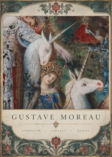 Gustave Moreau The Unicorns II No6 - Affiche