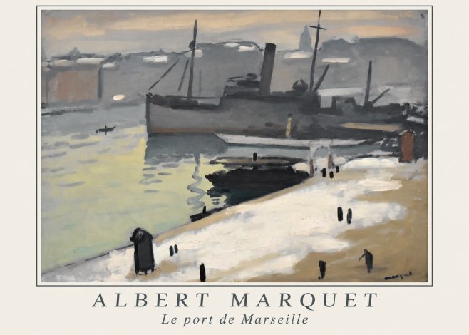 Albert Marquet Le Port De Marseille I No1 - Affiche