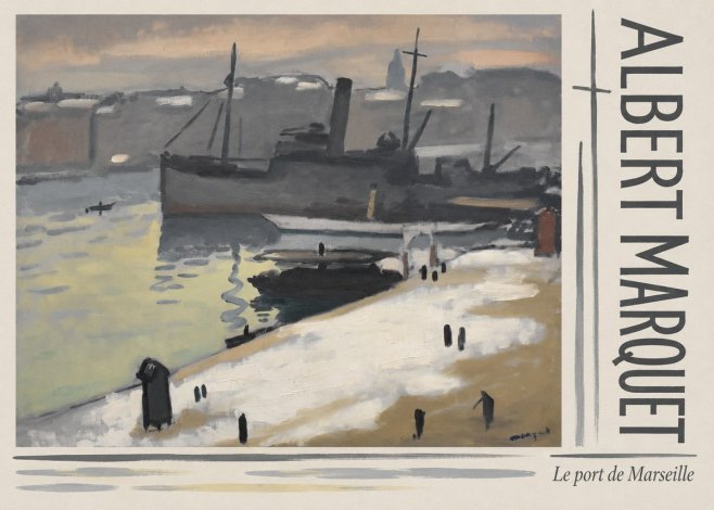 Albert Marquet Le Port De Marseille I No3 - Affiche