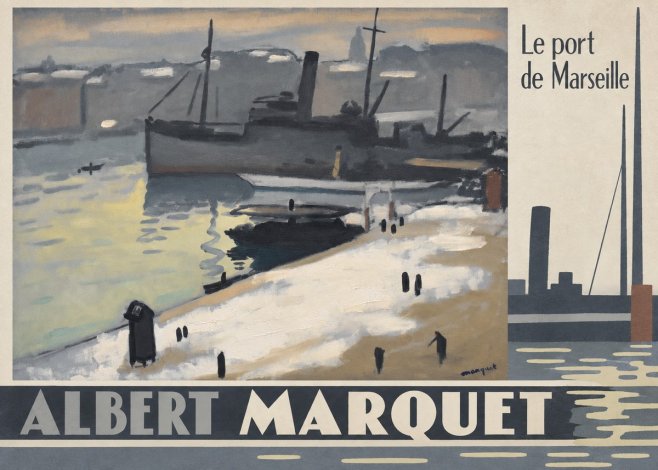 Albert Marquet Le Port De Marseille I No6 - Affiche