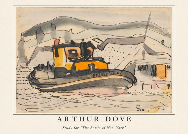 Arthur Dove Study for "the Bessie of New York" No4 - Affiche