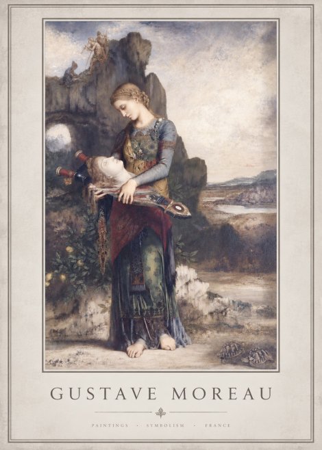 Gustave Moreau Salome with the Head of John the Baptist No3 - Affiche