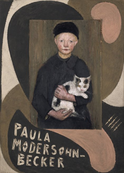 Paula Modersohn-Becker Girl with Cat No6 - Affiche