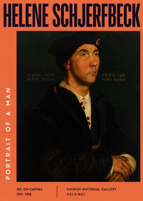 Helene Schjerfbeck Portrait of a Man I No2 - Affiche