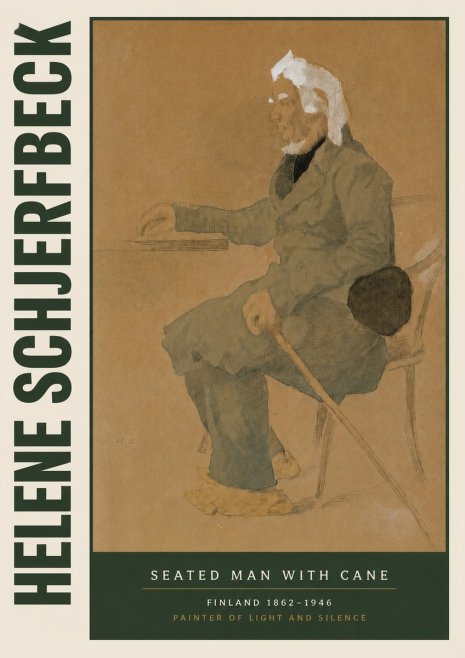 Helene Schjerfbeck Seated Man with Cane No4 - Affiche