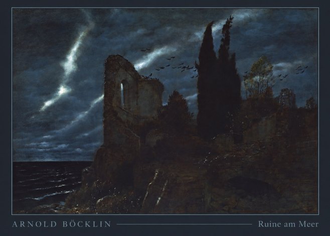 Arnold Böcklin Ruine Am Meer I No3 - Affiche