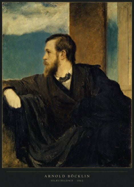 Arnold Böcklin Selbstbildnis No2 - Affiche