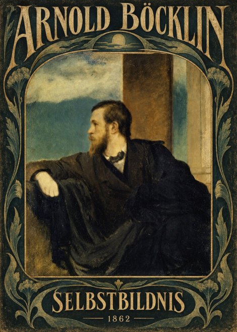 Arnold Böcklin Selbstbildnis No6 - Affiche