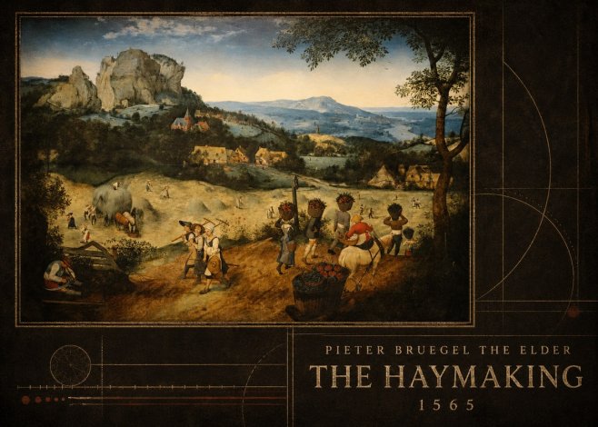 Pieter Bruegel The Haymaking No5 - Affiche