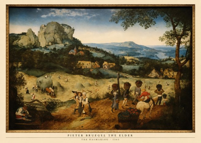 Pieter Bruegel The Haymaking No6 - Affiche