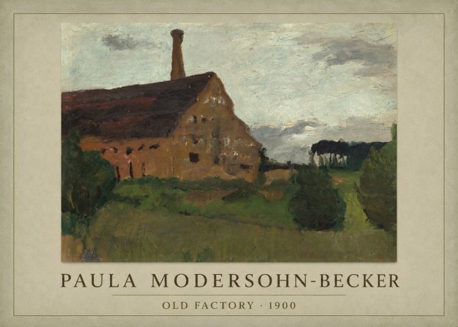 Paula Modersohn-Becker Old Factory No1 - Affiche