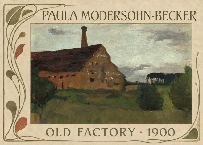 Paula Modersohn-Becker Old Factory No5 - Affiche