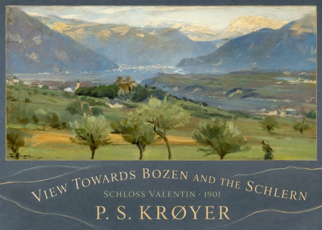 P.S. Krøyer View Towards Bozen and the Schlern No3 - Affiche