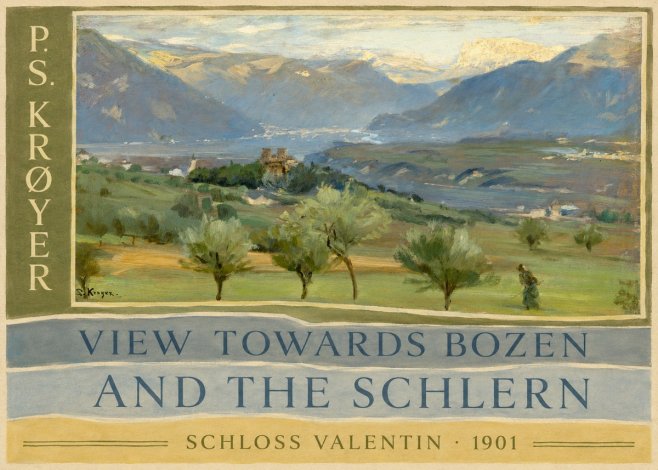P.S. Krøyer View Towards Bozen and the Schlern No6 - Affiche