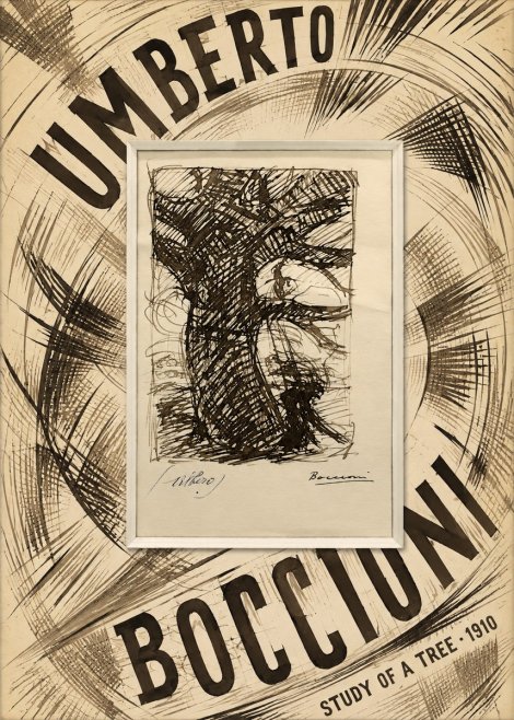 Umberto Boccioni Study of a Tree No6 - Affiche