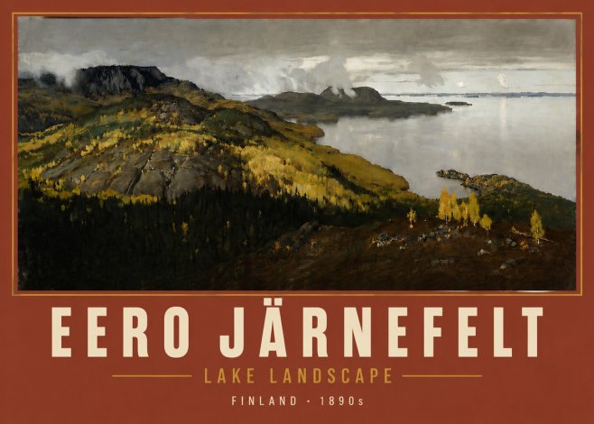 Eero Järnefelt Lake Landscape No5 - Affiche