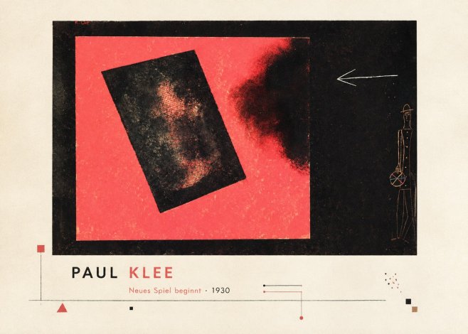Paul Klee Neues Spiel Beginnt No3 - Affiche