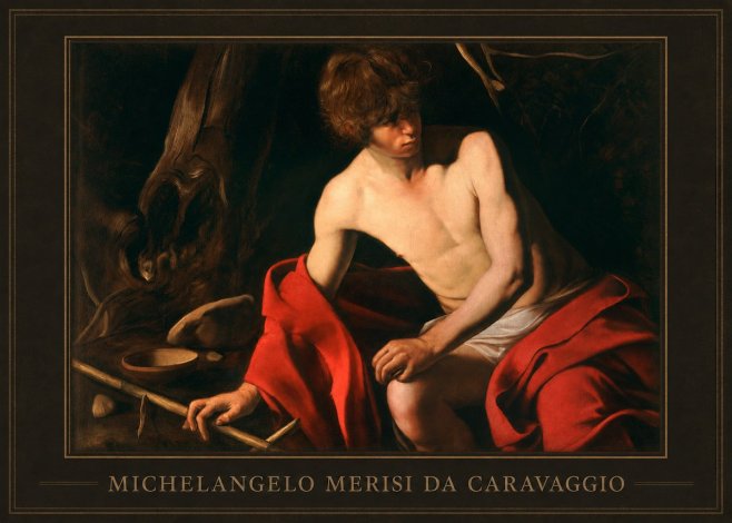 Michelangelo Merisi da Caravaggio John the Baptist (Youth with a Ram) No1 - Affiche