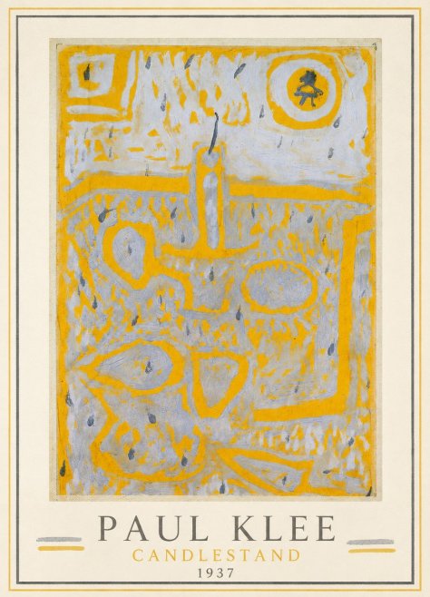 Paul Klee Candlestand No1 - Affiche
